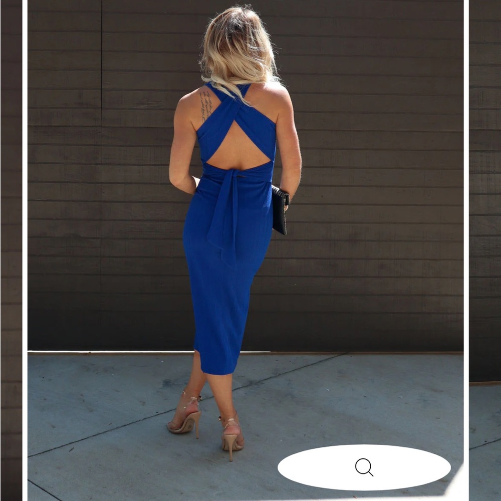Vici Mercedes Ribbed Knit Midi Dress